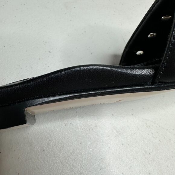 Marion Parke Black Cora Padded Leather Slide Sandal Shoes Women's 4.5-5/35 NWOB - Picture 7 of 15